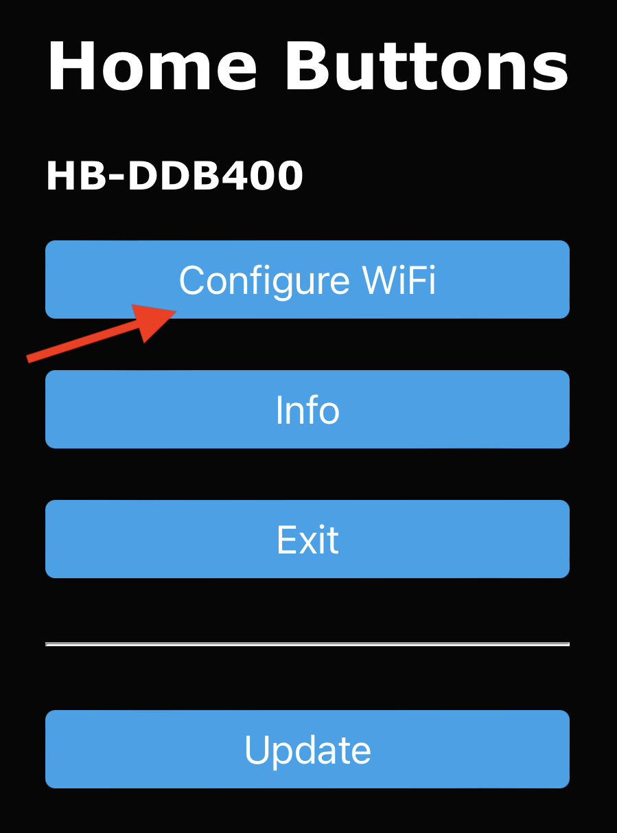 Wi-Fi Setup Page